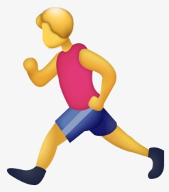Legs Clipart Running Man - Man Running Emoji Png, Transparent Png, Transparent PNG