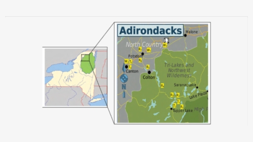 Adirondack Park Map, HD Png Download, Transparent PNG