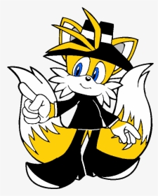Miles Prower As Black Spy From Spy Vs Spy - Cartoon, HD Png Download, Transparent PNG