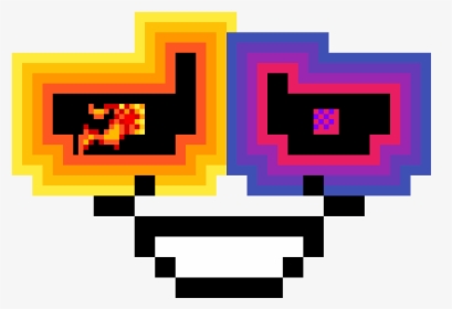 Sunglasses Emoji Pixel Art, HD Png Download, Transparent PNG