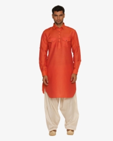 Transparent People In Suits Png - Pathani Kurta In Orange, Png Download, Transparent PNG