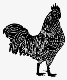 Rooster Silhouette Clip Art - Clipart Rooster Silhouette, HD Png Download, Transparent PNG