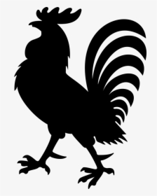 Art,beak,tail,black And White,wing,coloring - Rooster Coat Of Arms, HD Png Download, Transparent PNG