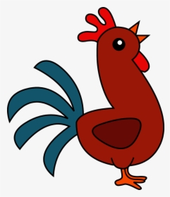 Chickens Clipart Transparent Background - Cute Rooster Clip Art, HD Png Download, Transparent PNG