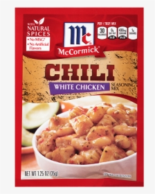 White Chicken Chili Seasoning Mix - Mccormick Mild Chili Seasoning, HD Png Download, Transparent PNG
