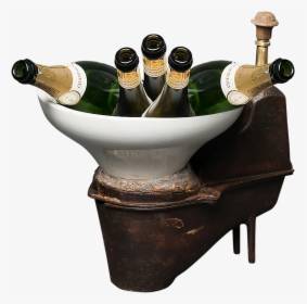 French Paris Champagne Bucket - Wine Rack, HD Png Download, Transparent PNG