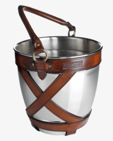 Balmuir Winston Champagne Bucket In Chrome And Leather, - Dutch Oven, HD Png Download, Transparent PNG
