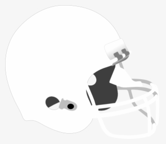 Transparent Football Helmet Clip Art - White Football Helmet Clipart, HD Png Download, Transparent PNG