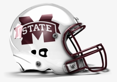 Mississippi State Football Helmet - Football Helmet With Number, HD Png Download, Transparent PNG