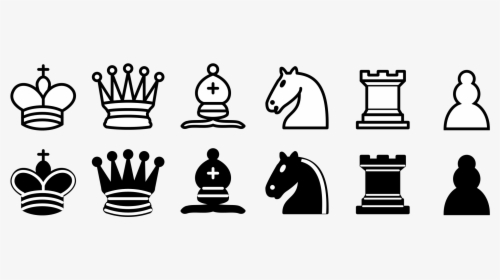 Transparent White Board Clipart - Chess Pieces Sprite Sheet, HD Png Download, Transparent PNG
