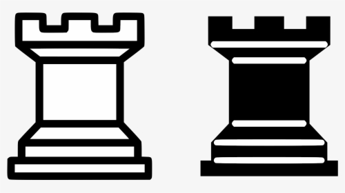 Chess Tile - White Rook Chess Piece, HD Png Download, Transparent PNG