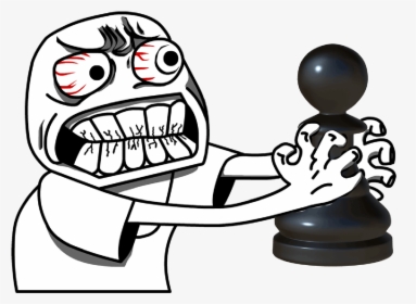 His Pawn Cheated And Killed My Pawn   Class Post View - Angry Face Meme Png, Transparent Png, Transparent PNG