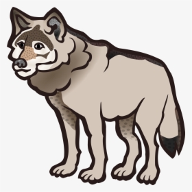 Clipart Wolf Coloured Hd Image Clipart - Wolf Clip Art Black And White, HD Png Download, Transparent PNG