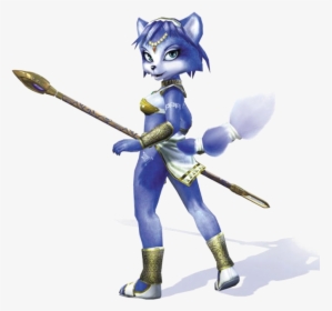 Wielding Her Staff, Krystal Could Easily Replace Wolf - Star Fox Krystal, HD Png Download, Transparent PNG