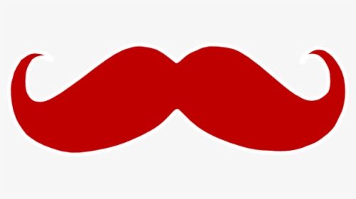 Red Mustache Clip Art, HD Png Download, Transparent PNG