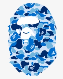 Bapecom A Bathing Ape News Logo Image - Bathing Ape Camo Blue, HD Png Download, Transparent PNG
