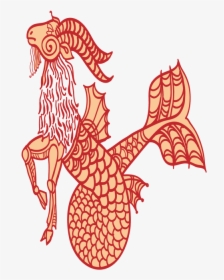 Goat With Fishtail Zodiac, HD Png Download, Transparent PNG