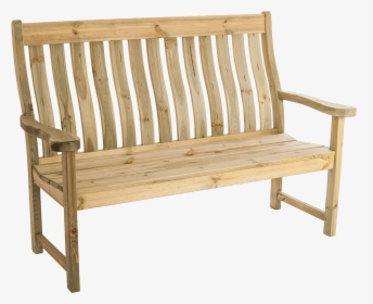 Outdoor Wood Bench With Back, HD Png Download, Transparent PNG