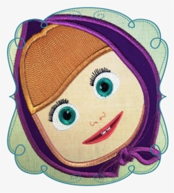 Marsha Face - Embroidery Masha And Bear Designs, HD Png Download, Transparent PNG