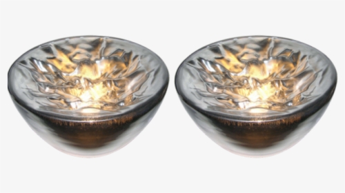 Carlo Nason Italian Large Modern Pair Of Ruffled Silver - Carlo Nason Glass Lamp, HD Png Download, Transparent PNG