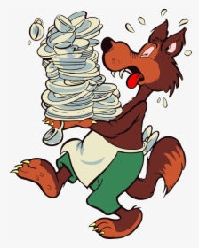 Wolf Dishwasher - Clip Art Dish Washer, HD Png Download, Transparent PNG