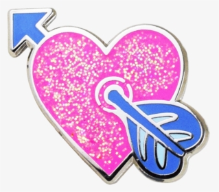 Heart With Arrow Emoji Pin - Heart, HD Png Download, Transparent PNG