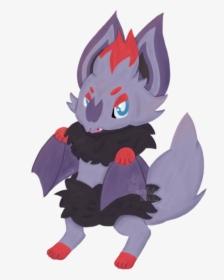 When You Mix A Sneaky Zorua With A Noisy Noibat You - Illustration, HD Png Download, Transparent PNG