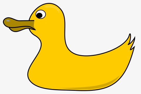 Rubber, Duck, Yellow, Bird, Cartoon, Swimming, Toy - Transparent Background Duck Clipart Png, Png Download, Transparent PNG