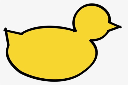 A Line Art Yellow Duck - Duck, HD Png Download, Transparent PNG