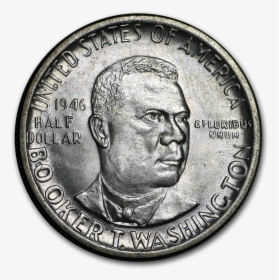 Transparent Half Dollar Png - 1946 Booker T Washington Half Dollar S Mint, Png Download, Transparent PNG