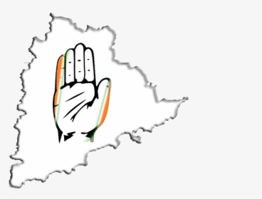 Congress Logo Png Background - Telangana Election Results 2018, Transparent Png, Transparent PNG