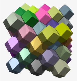 Rhombic Dodecahedra - Rhombic Dodecahedron Tiling, HD Png Download, Transparent PNG
