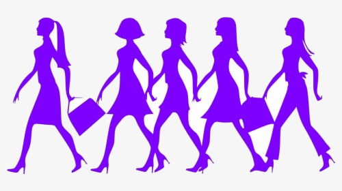Fashion Women Walking Drawing, HD Png Download, Transparent PNG