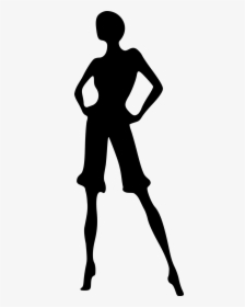Public Domain Clip Art Image - Short Hair Woman Silhouette, HD Png Download, Transparent PNG