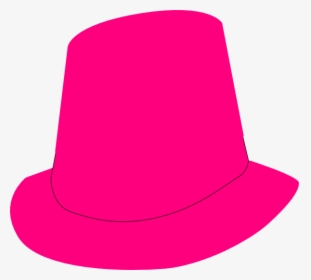 Tophat Clip Art At - Hat Fedora Cartoon Pink, HD Png Download, Transparent PNG