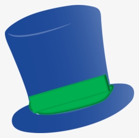 Fedora Clipart Tall Hat - Green And Blue Top Hat, HD Png Download, Transparent PNG