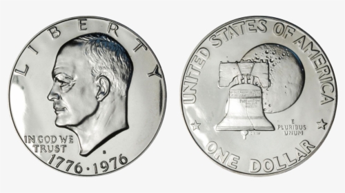 Bicentennial Eisenhower Dollar Coin Picture - Eisenhower Bicentennial Dollar Type 2, HD Png Download, Transparent PNG