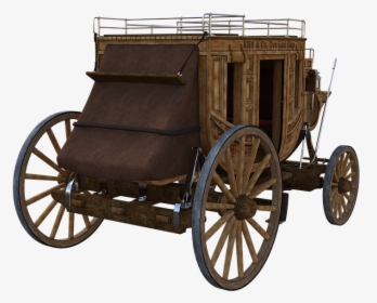 Coach, Horses, Ride, Wagon, Stagecoach, Team, Nostalgia - Gatling Gun Wooden Carriage, HD Png Download, Transparent PNG