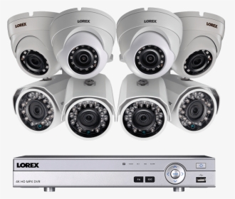 1080p Camera System With 8 Channel Dvr And 8 1080p - Security Systems Lorex Camera, HD Png Download, Transparent PNG