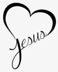Jesus Heart Clip Art - Clipart Heart With Jesus, HD Png Download, Transparent PNG