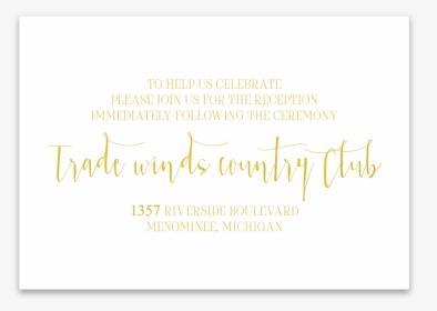Reception Card Splash Of Colors - Calligraphy, HD Png Download, Transparent PNG