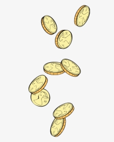 Transparent Gold Coin Clipart - Transparent Background Coins Falling Png, Png Download, Transparent PNG