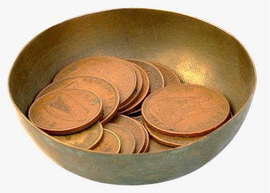 Coins Png Image - Bowl With Coins Png, Transparent Png, Transparent PNG