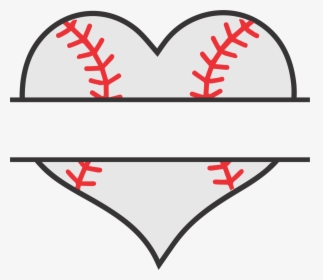 Heart Baseball Png Clip Art Baseball Heart - Baseball Heart Svg Free, Transparent Png, Transparent PNG