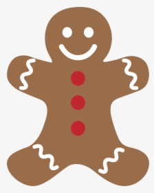 Anthropomorphic Cookie Decoration Free Picture - Gingerbread Man Vector Png, Transparent Png, Transparent PNG