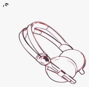 Black And White Headphones Clip Art, HD Png Download, Transparent PNG