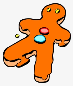 Vector Illustration Of Baked Goods Gingerbread Man - Melting Gingerbread Man, HD Png Download, Transparent PNG