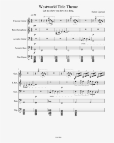 Westworld Theme Song Guitar Note , Png Download - Toxic Trombone Sheet Music, Transparent Png, Transparent PNG
