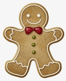 Clipart Kid Christmas Cookies - Gingerbread Man Cookie Png, Transparent Png, Transparent PNG