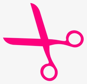 Clip Art Pink Vector Online Royalty - Pink Hair Scissors Clipart, HD Png Download, Transparent PNG